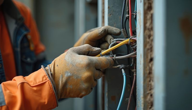Industrial Wiring Close-up